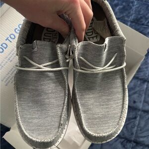 Hey Dude Light Gray Slip-On Shoes